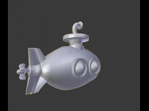 submarine 3d 3D Model