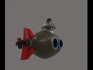 submarine 3d 3D Model