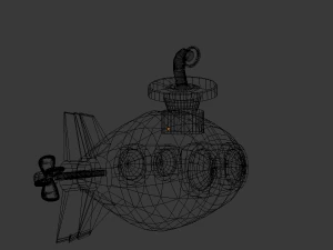 submarine 3d 3D Model