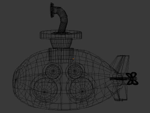 submarine 3d 3D Model