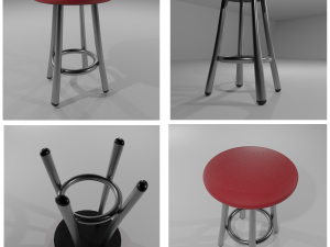 tabel chairs 3D 模型