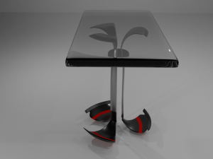 tabel chairs 3D 模型