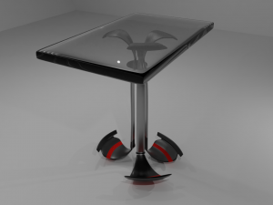 tabel chairs 3D 模型