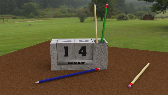 calendar of cubes for printing 3D Print Model .c4d .max .obj .3ds .fbx .stl .blend