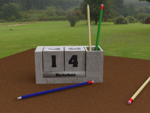 calendar of cubes for printing Modelo de Impressão 3D