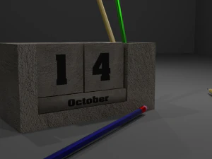 calendar of cubes for printing 3D Print Model