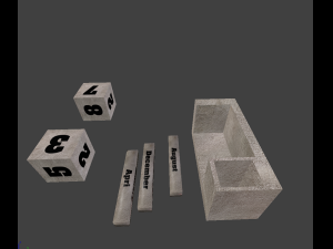 calendar of cubes for printing Modelo de impresión 3D