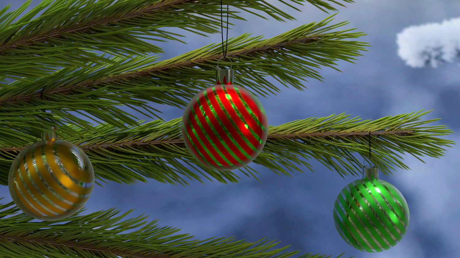 3d christmas balls and toys 3D Model .c4d .max .obj .3ds .fbx .stl .blend 