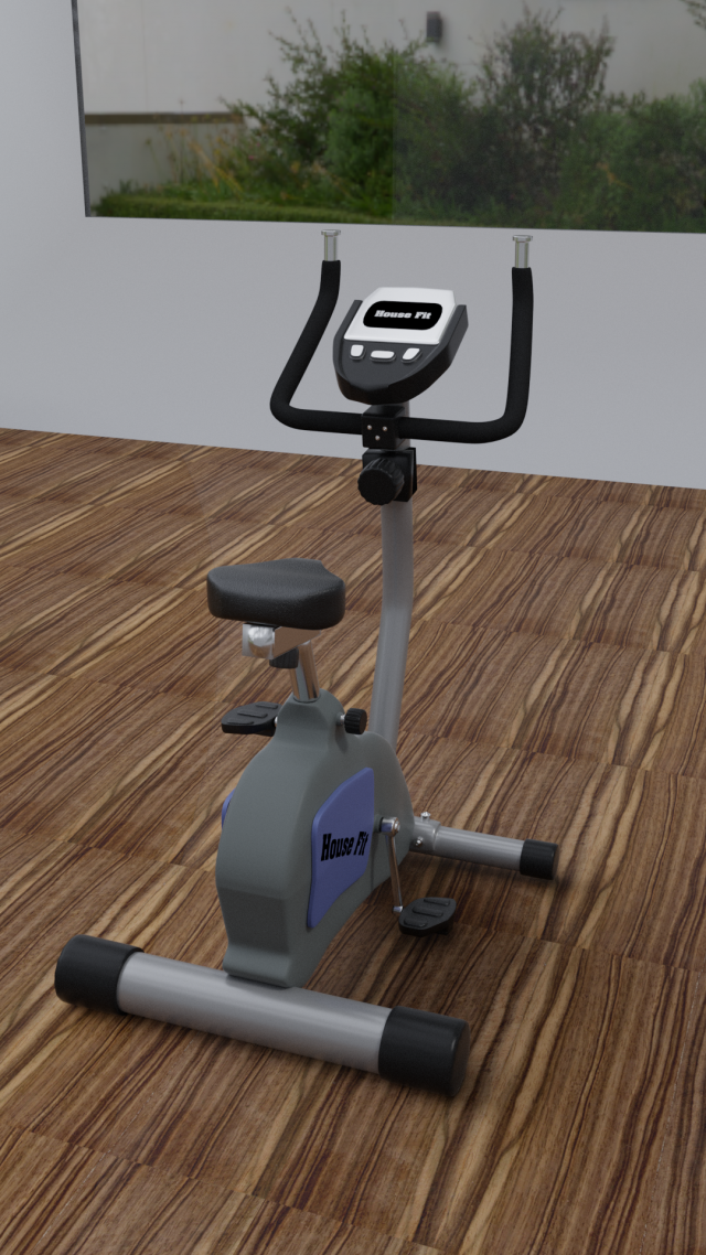 bicycle exercise bike 3 d 3D Model .c4d .max .obj .3ds .fbx .stl .blend 