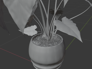 alocasia 3d pot plant Modelo 3D