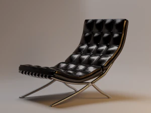 chaise Barcelone mod&egrave;le 3D Modèle 3D