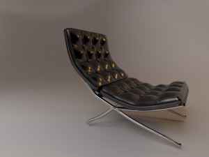 chair barcelona 3d 3D Модель