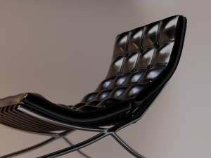 chair barcelona 3d 3D Модель