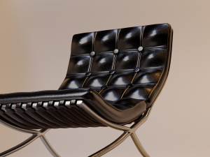 chair barcelona 3d 3D Модель