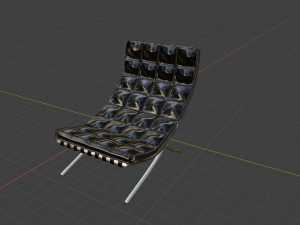 chair barcelona 3d 3D Модель