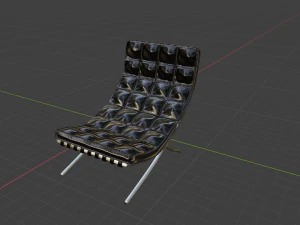 chair barcelona 3d 3D Model