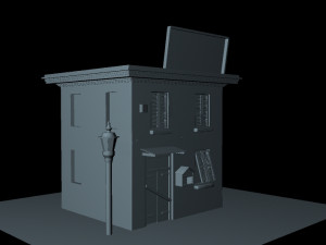 restaurant and bar Model 3D