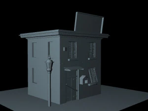 restaurant and bar 3D Model