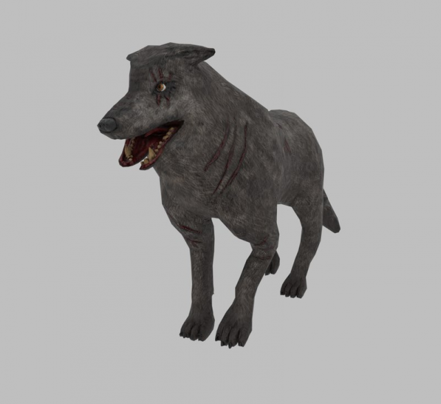 wolf 3D मॉडल .c4d .max .obj .3ds .fbx .stl .blend 