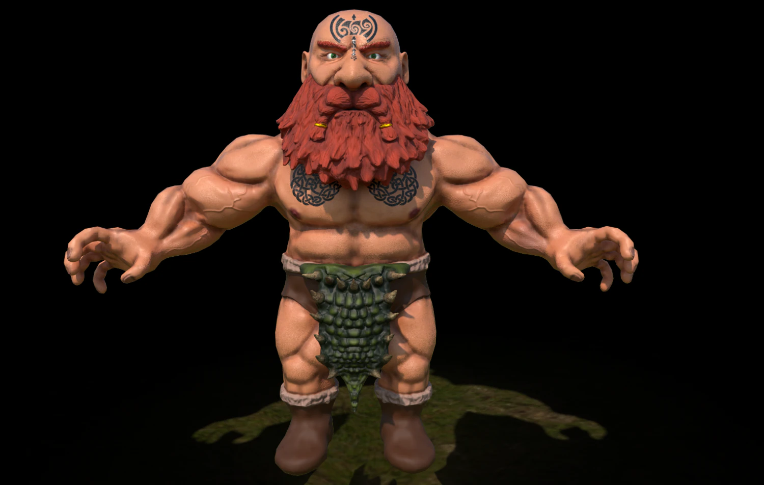 dwarf 3D Model .c4d .max .obj .3ds .fbx .stl .blend 