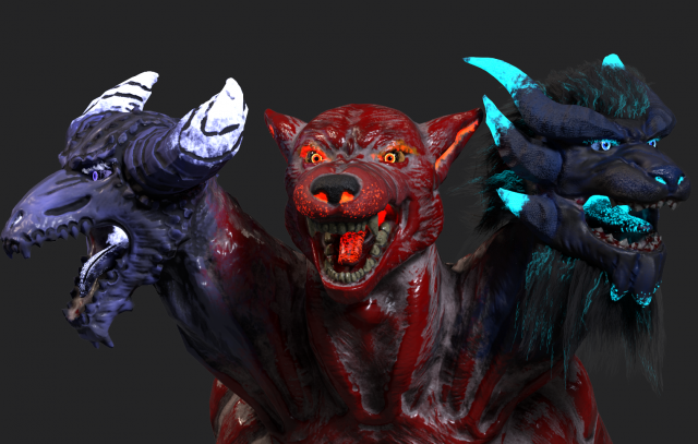 cerberus 3D 模型 .c4d .max .obj .3ds .fbx .stl .blend 