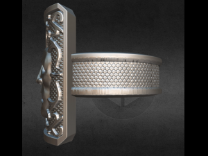 shield ring Model Cetak 3D