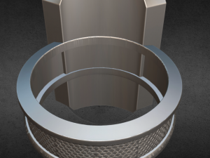 shield ring Model Cetak 3D