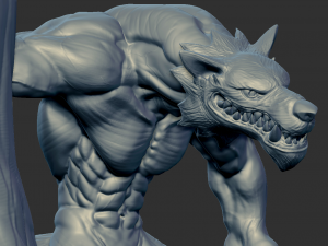 Werewolf Model Cetak 3D