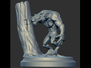 manusia serigala Model Cetak 3D