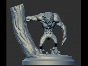 Werewolf Model Cetak 3D