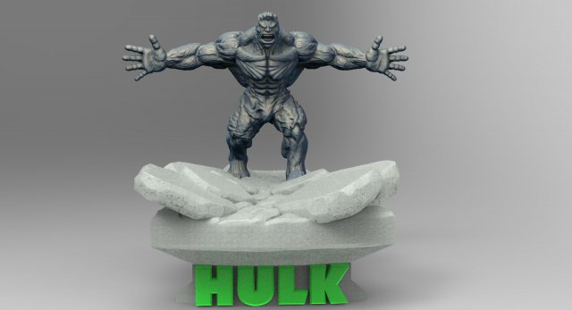 Hulk Modelo de Impressão 3D .c4d .max .obj .3ds .fbx .stl .blend 