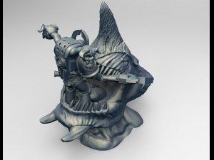 Warrior and monster Modello di stampa 3D