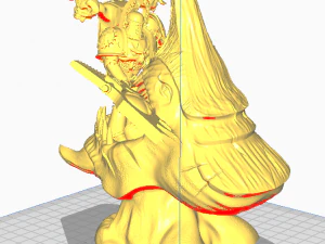 Warrior and monster 3D Print Model