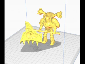Warrior and monster 3D Print Model