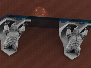 Shelf Rhino 3D Print Model
