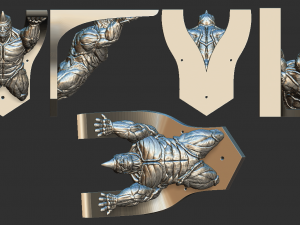 Shelf Rhino Model Cetak 3D