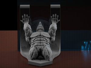 Shelf Rhino Model Cetak 3D