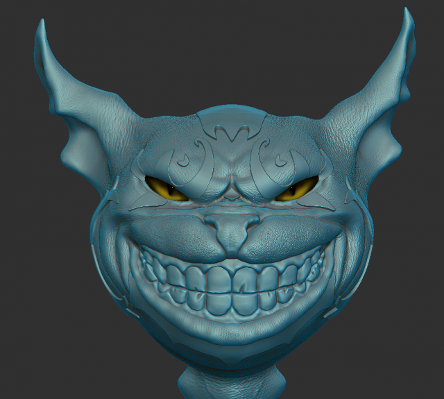 Cheshire Cat Modelo de Impressão 3D .c4d .max .obj .3ds .fbx .stl .blend 