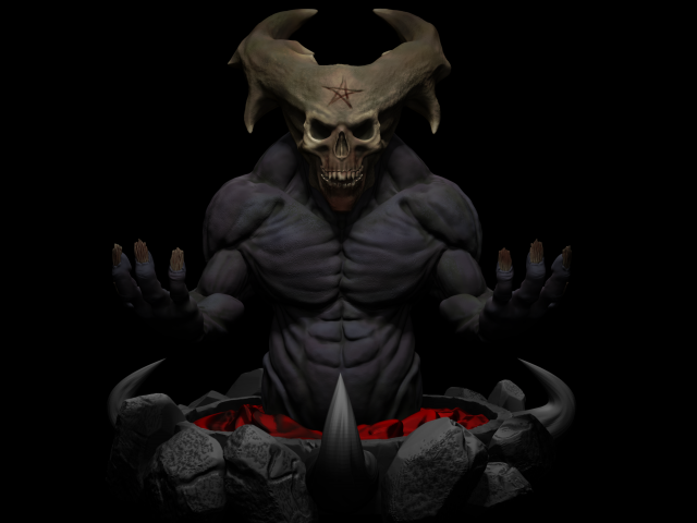 Demon holder Model Cetak 3D .c4d .max .obj .3ds .fbx .stl .blend 