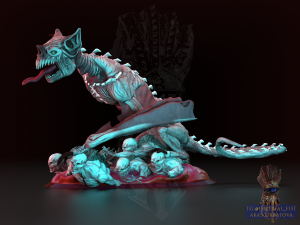 Vampire statue Model Cetak 3D