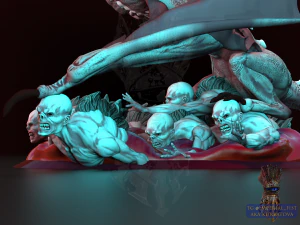 Vampire statue 3D Print Model