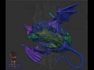 Vampire statue 3D Print Model