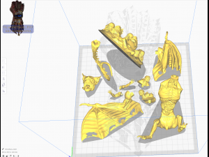 Vampire statue Model Cetak 3D
