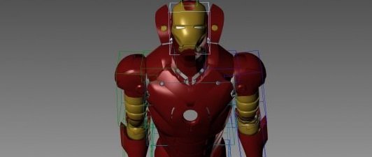 iron man 3D Модель .c4d .max .obj .3ds .fbx .stl .blend 