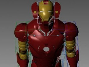 iron man 3D 모델