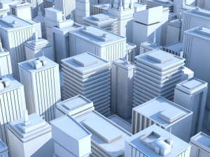 19 लो पॉली भवन 3D मॉडल