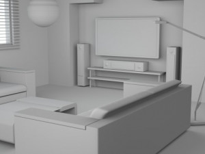a simple room 3D-Modell