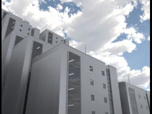 residential building set 3D Model