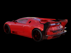 bugatti divo with full interior 3D Model