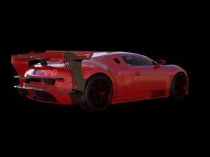 bugatti divo with full interior 3D Model